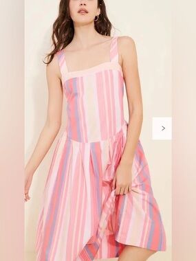 Primavera Stripe Midi Dress